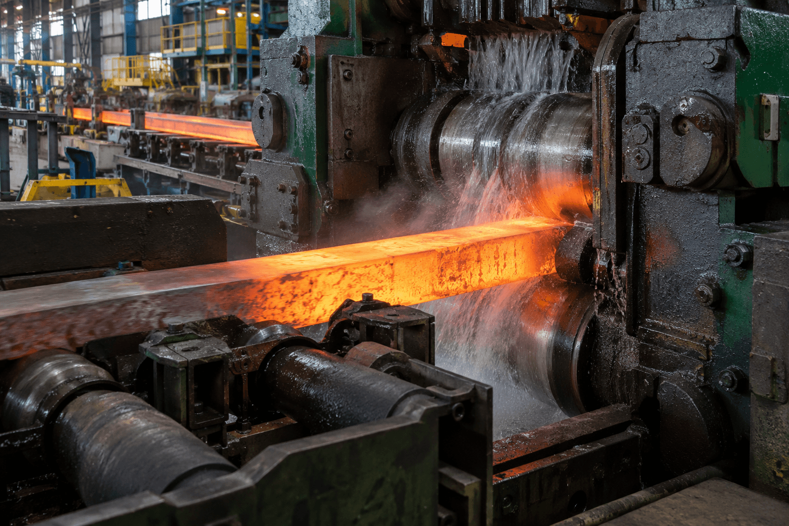 Steel rolling mill