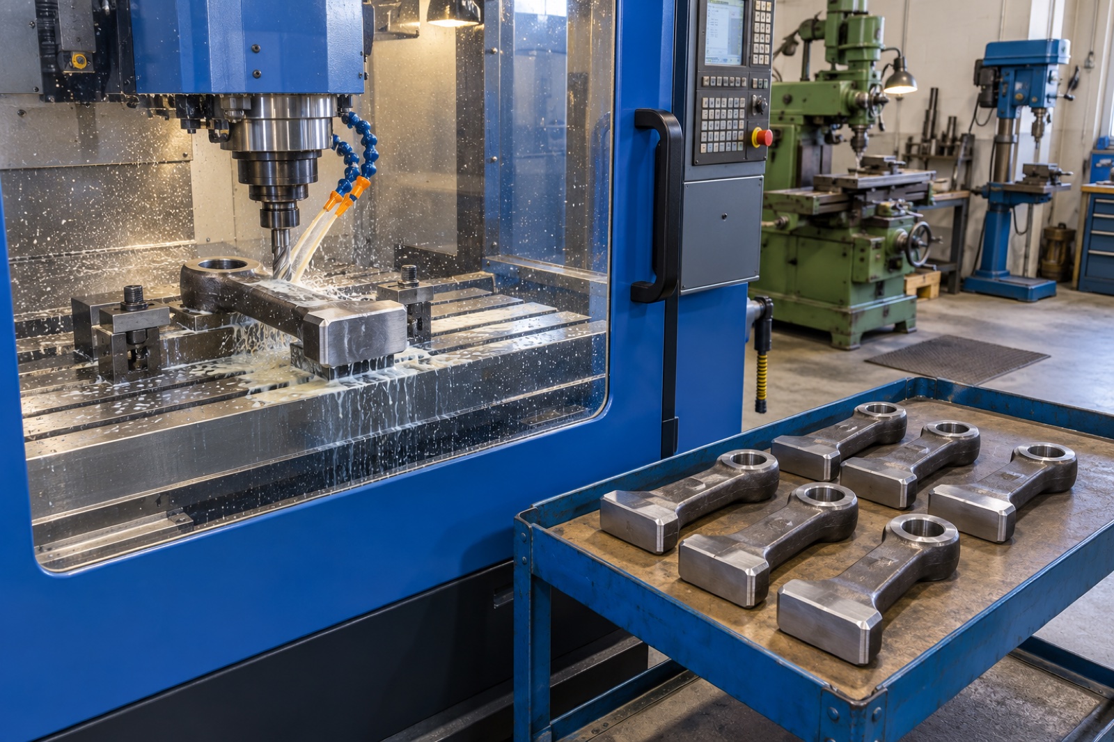 Precision milling of sugar mill hammers